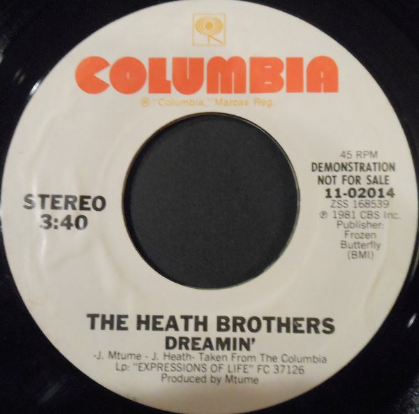 The Heath Brothers – Dreamin' (1981, Vinyl) - Discogs