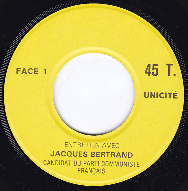 descargar álbum Jacques Bertrand - Entretien Avec Jacques Bertrand Candidat Du Parti Communiste Français