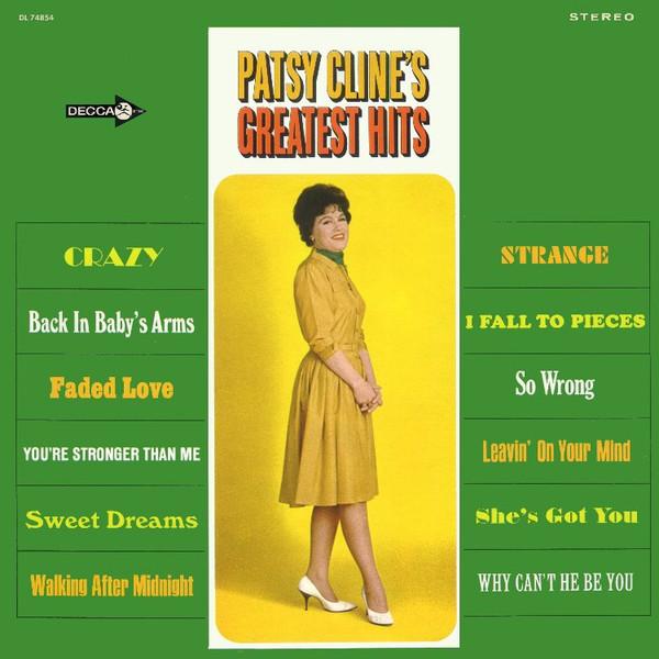 Patsy Cline Patsy Clines Greatest Hits 1967 Later Pressing Pinckneyville Pressing Vinyl