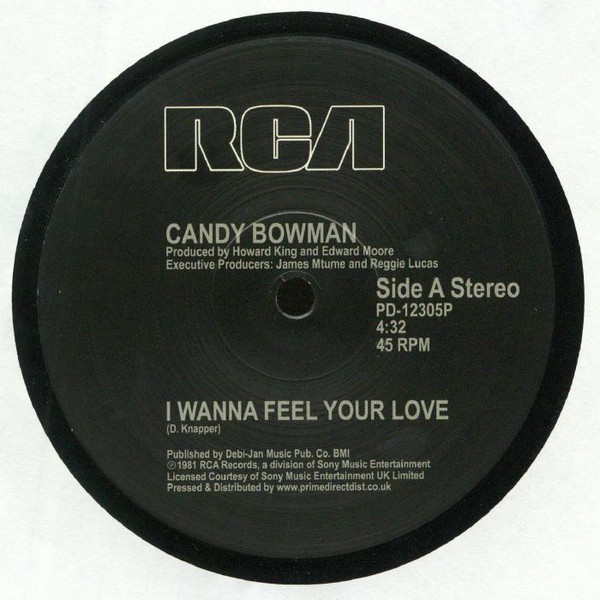 Candy Bowman - I Wanna Feel Your Love | Releases | Discogs