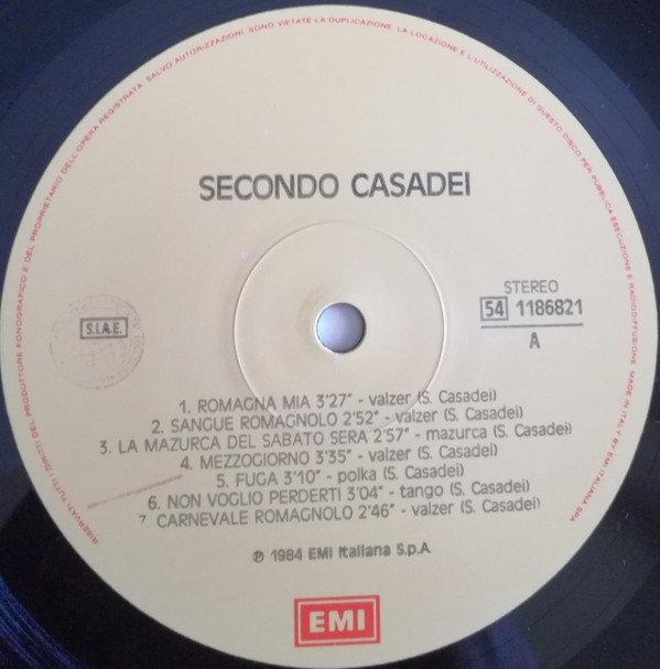 Album herunterladen Secondo Casadei - Secondo Casadei