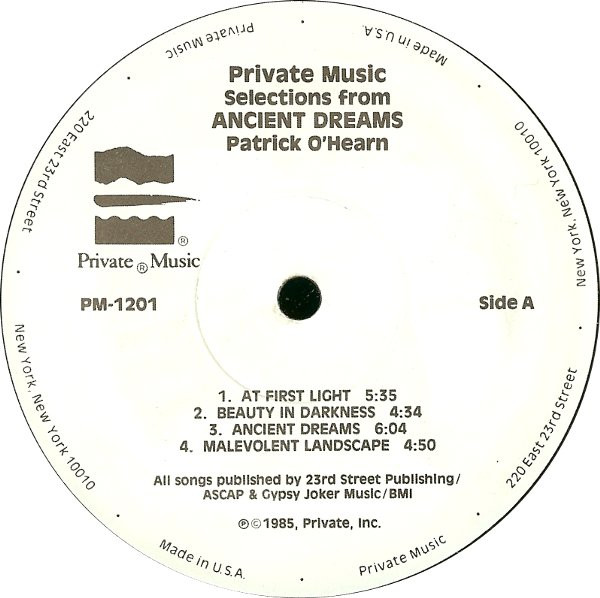 last ned album Patrick O'Hearn - Selections From Ancient Dreams