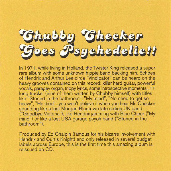 descargar álbum Chubby Checker - Chubby Checker Goes Psychedelic