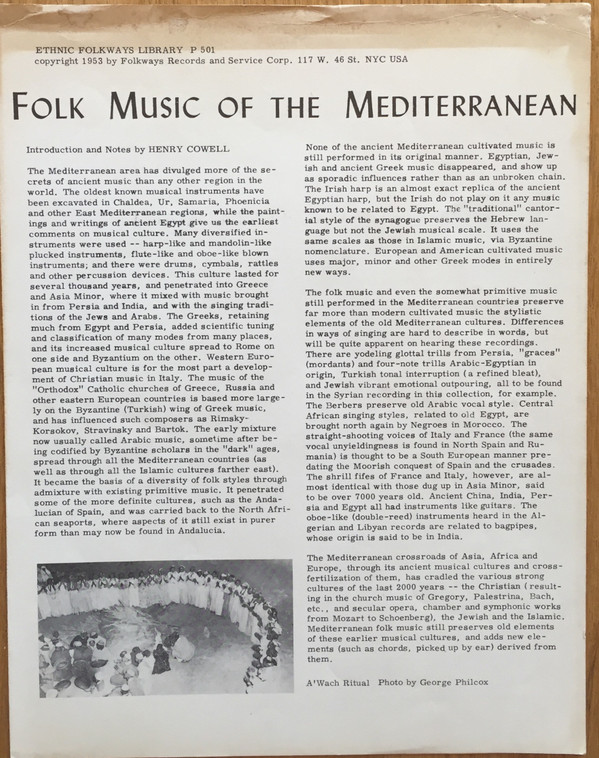 baixar álbum Various - Folk Music Of The Mediterranean