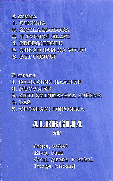 baixar álbum Alergija - Alergija