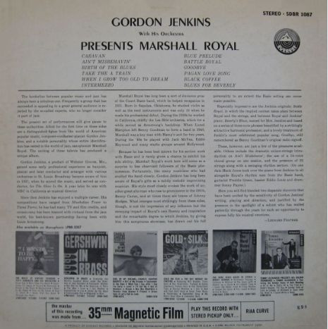 lataa albumi Gordon Jenkins With His Orchestra - Gordon Jenkins With His Orchestra Presents Marshall Royal