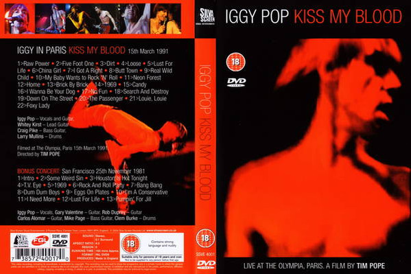 campagne pond Blazen Iggy Pop – Kiss My Blood (2004, DVD) - Discogs