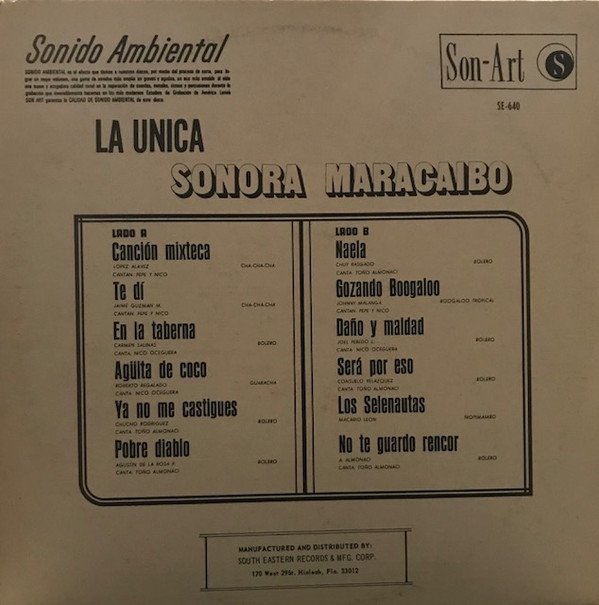 descargar álbum Sonora Maracaibo - Canción Mixteca