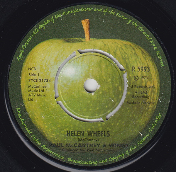 記念品☆PAUL McCARTNEY and WINGS☆Helen Wheel - 洋楽