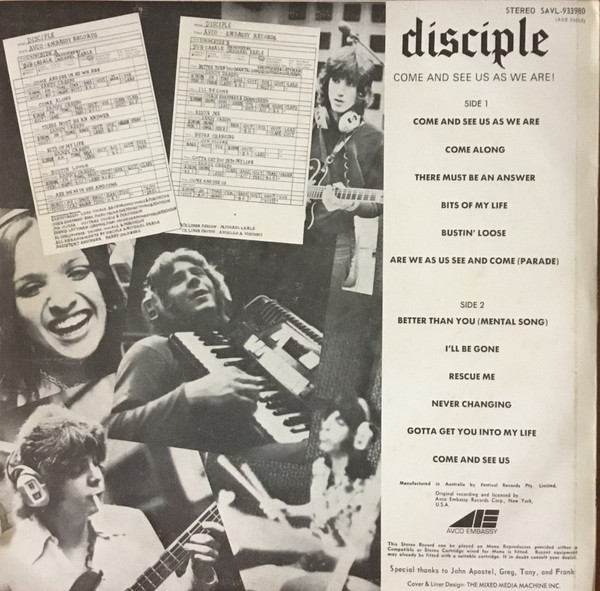 ladda ner album Disciple - Come And See Us