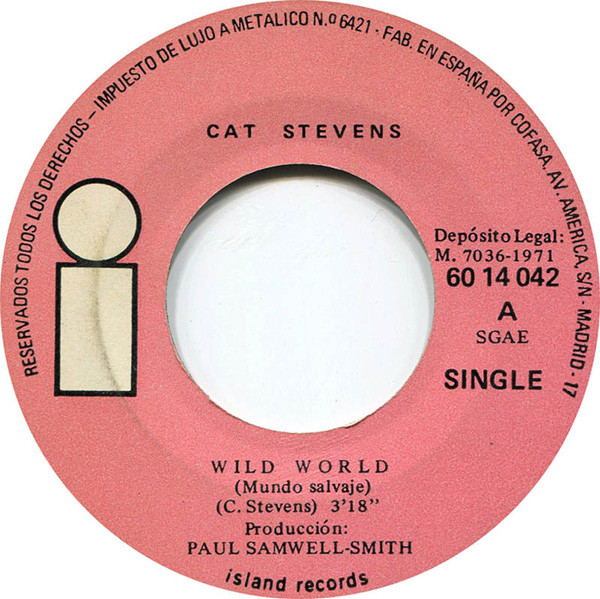 descargar álbum Cat Stevens - Wild World Mundo Salvaje Sad Lisa Triste Lisa