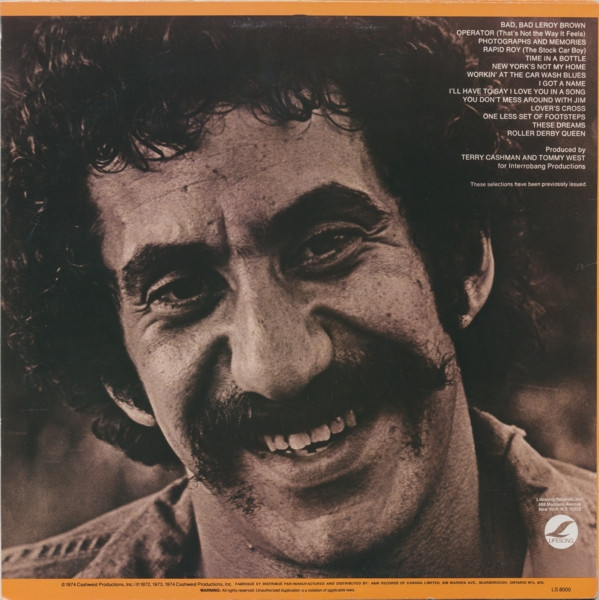 Jim Croce - Photographs And Memories His Greatest Hits | Lifesong (LS 8000) - 2