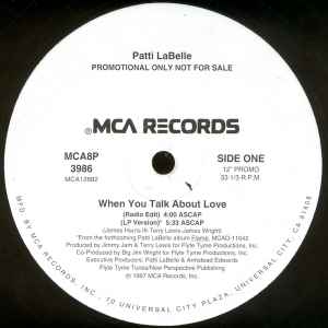 Patti LaBelle - When You Talk About Love album cover