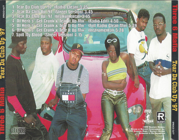 Three 6 Mafia – Tear Da Club Up 97' (1997, CD) - Discogs