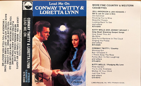 Conway Twitty And Loretta Lynn – Lead Me On (Cassette) - Discogs