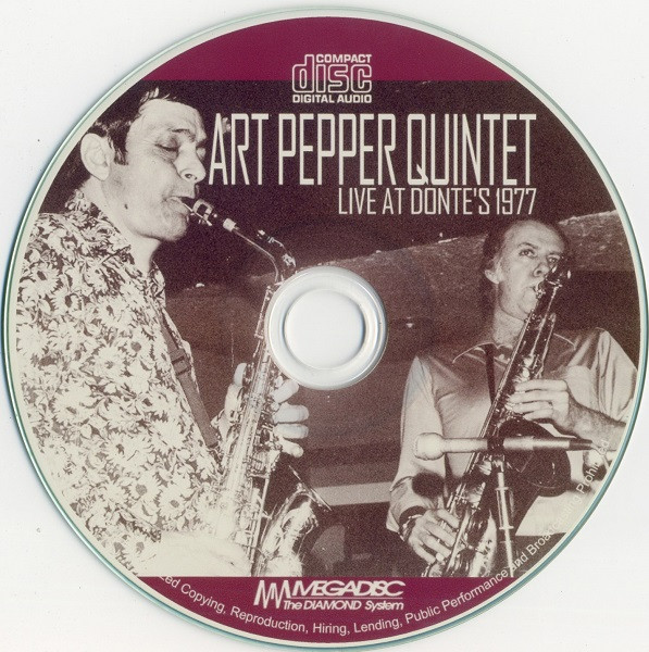 Album herunterladen Art Pepper Quintet , Featuring Warne Marsh - Live At Dotes 1977