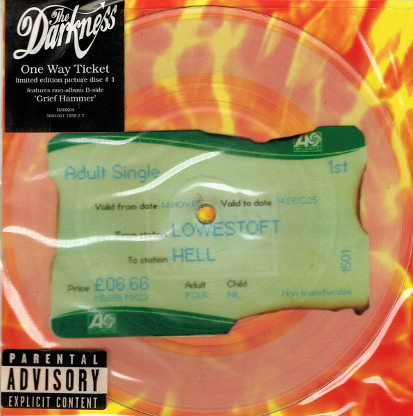 The Darkness – One Way Ticket (2005, Vinyl) - Discogs