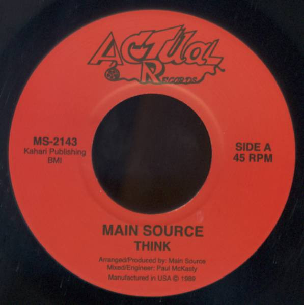 ☆激レア12INC MAIN SOURCE/THINK^ATOM 自主制作 オリジナル盤 1989年