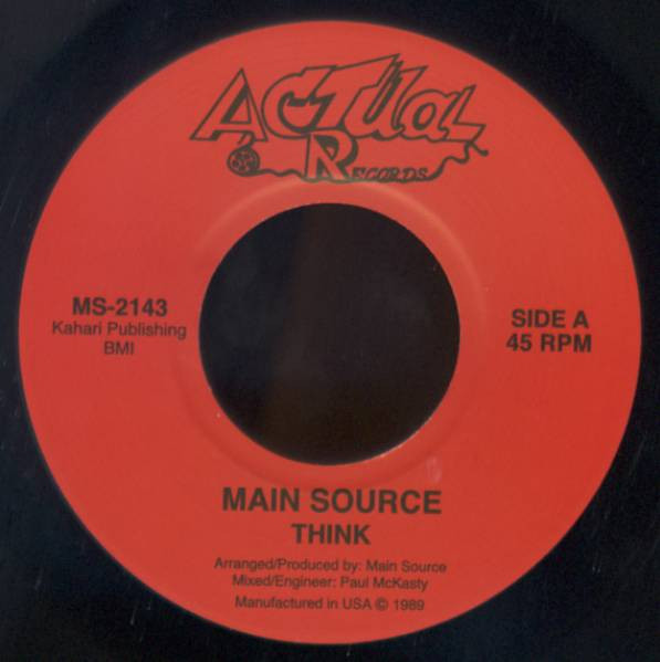 Main Source – Think / Atom (1989, Vinyl) - Discogs