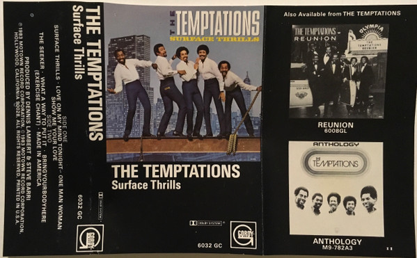 The Temptations – Surface Thrills (1983, Cassette) - Discogs