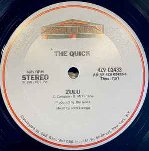 The Quick – Zulu (1981, Vinyl) - Discogs