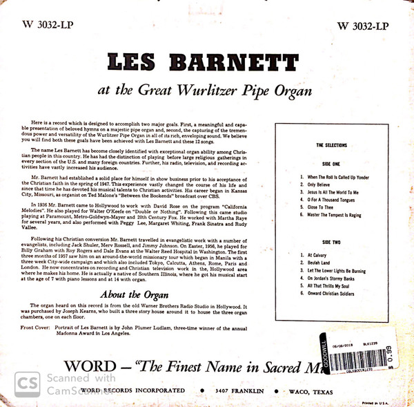 last ned album Les Barnett - Les Barnett At The Great Wurlitzer Pipe Organ
