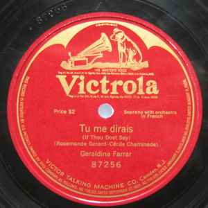 Geraldine Farrar - Tu me dirais (If Thou Dost Say) album cover