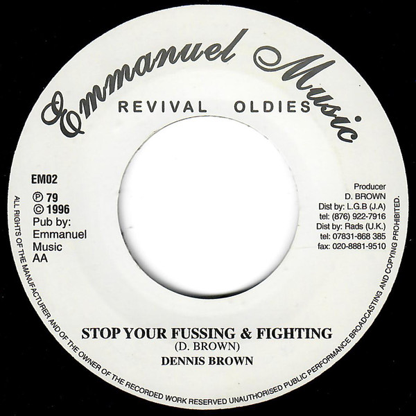 Dennis Brown – Fussing And Fighting / Rocking Time (1983