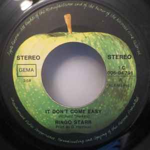 Ringo Starr – It Don't Come Easy (1971, Vinyl) - Discogs
