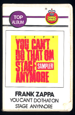 Zappa – You Can't Do That On Stage Anymore Sampler (1988, Gatefold