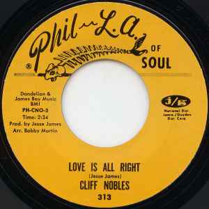 Cliff Nobles - Love Is All Right