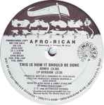 Afro-Rican – This Is How It Should Be Done (1990, Vinyl