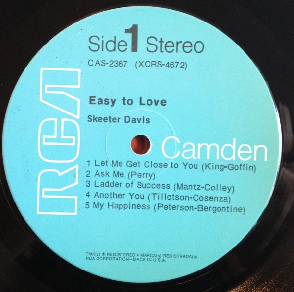 Album herunterladen Skeeter Davis - Easy To Love