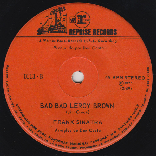 descargar álbum Frank Sinatra - Let Me Try Again Bad Bad Leroy Brown