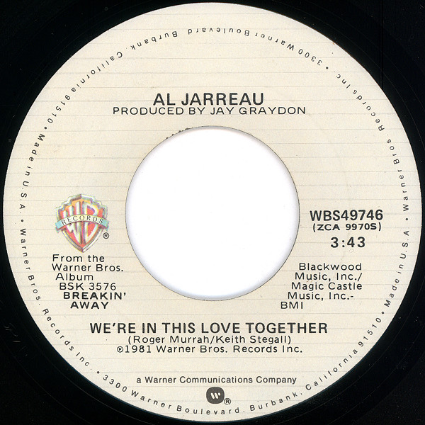 Al Jarreau – We're In This Love Together (1981, Specialty Pressing