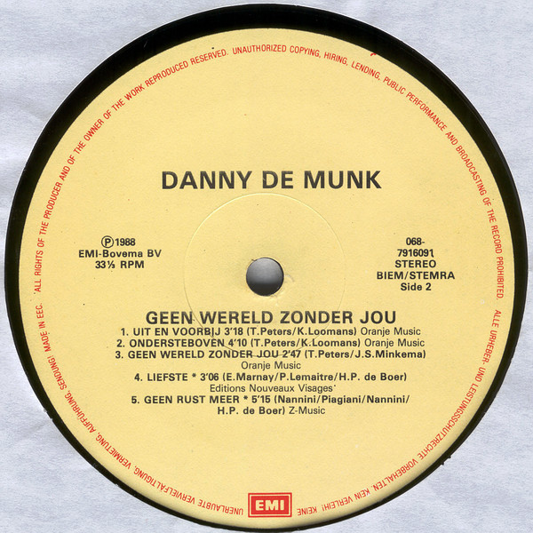 ladda ner album Danny de Munk - Geen Wereld Zonder Jou