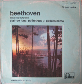 last ned album Ludwig van Beethoven, Daisy de Luca, Hans RichterHaaser - Clair De Lune Pathétique Et Appassionata