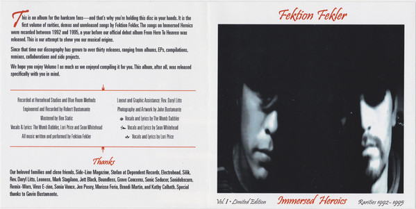 télécharger l'album Fektion Fekler - Immersed Heroics Vol I Rarities 1992 1995