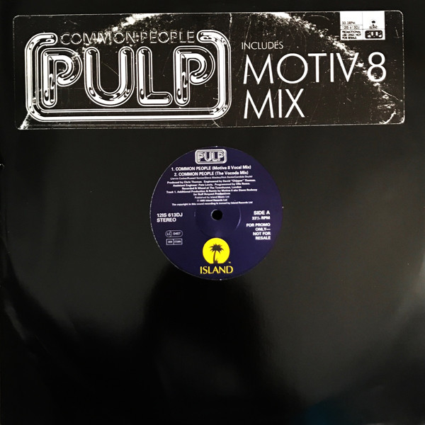 35％OFF Pulp - Common People 12インチレコード 名曲 90年代 