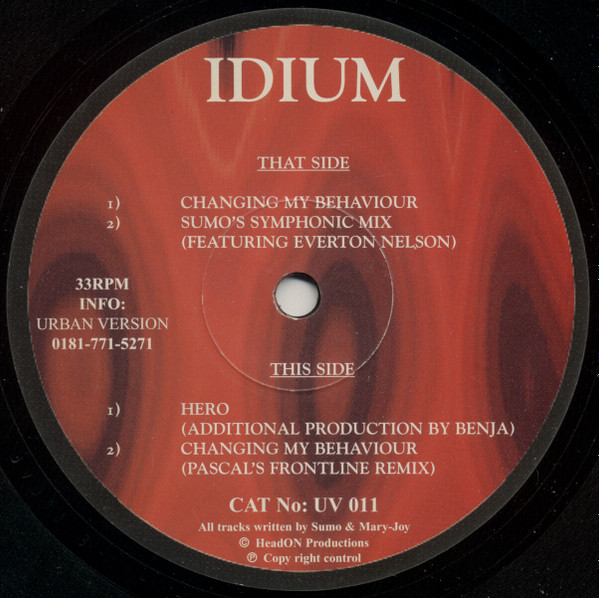 last ned album Idium - Changin My Behaviour