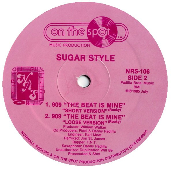 Sugar Style – 909 - The Beat Is Mine (1985, Vinyl) - Discogs