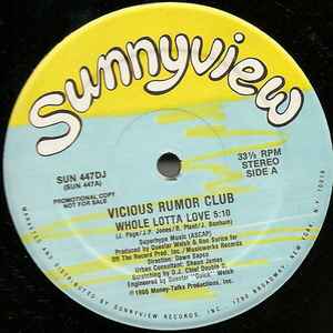 Vicious Rumor Club - Whole Lotta Love album cover
