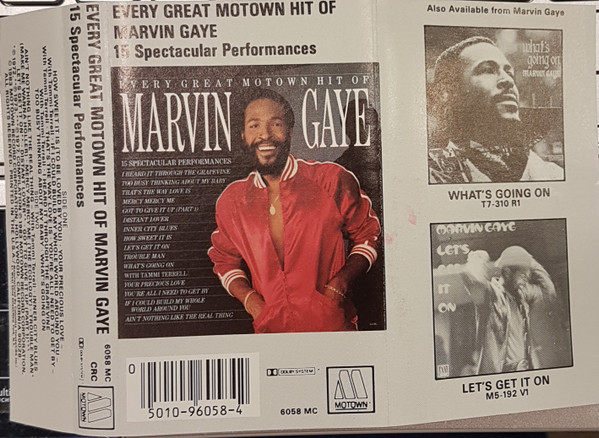 Marvin Gaye Every Great Motown Hit Of Marvin Gaye Gray Cover Crc Cassette Discogs