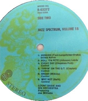 Album herunterladen Count Basie & His Orchestra , Featuring Al Hibbler & Joe Williams - Jazz Spectrum Vol 18