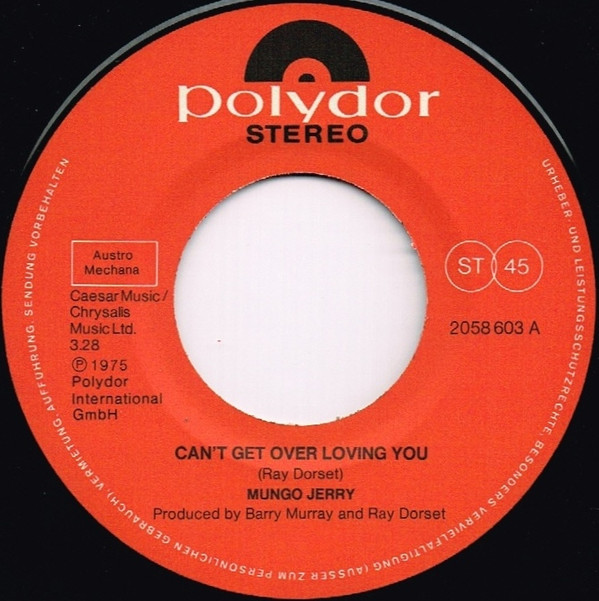 ladda ner album Mungo Jerry - Cant Get Over Loving You