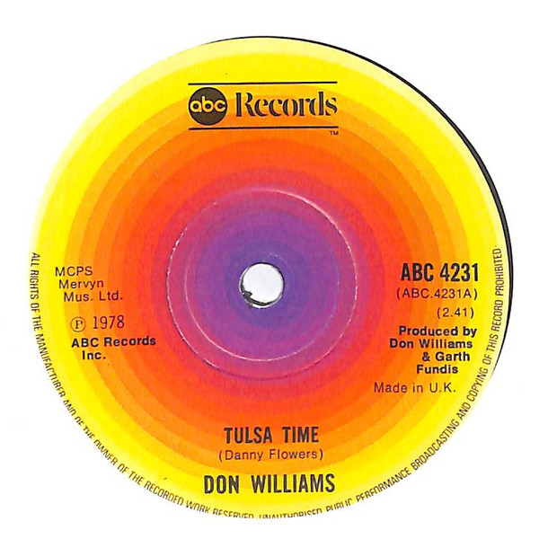 punktum i det mindste Indeholde Don Williams - Tulsa Time | Releases | Discogs