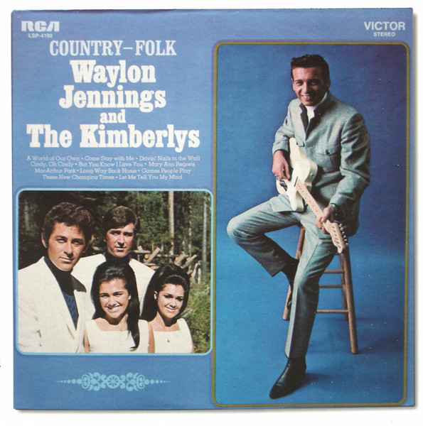 Waylon Jennings And The Kimberlys – Country-Folk (1969, Vinyl