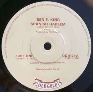 Ben E. King – Spanish Harlem / Stand By Me (1980, Vinyl) - Discogs