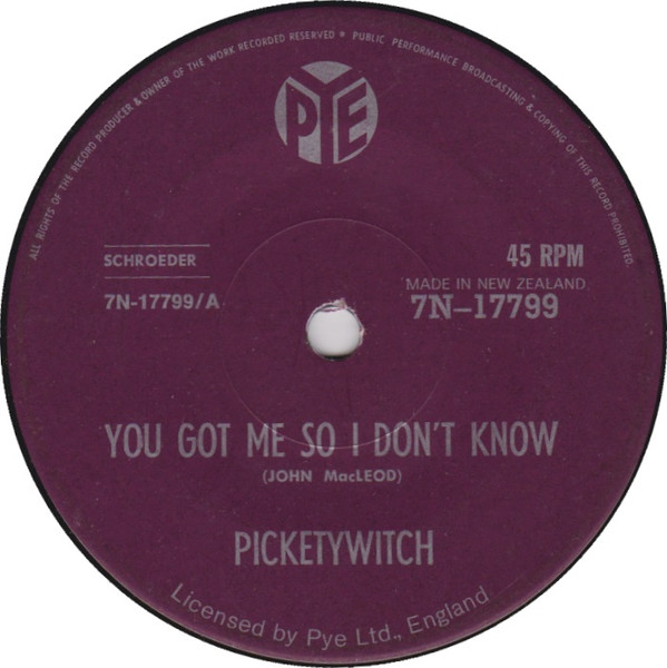 ladda ner album Picketywitch - You Got Me So I Dont Know