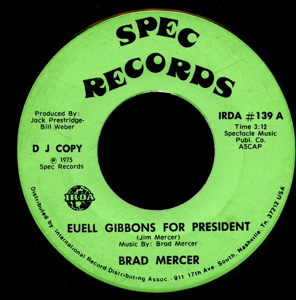 Album herunterladen Brad Mercer - Euell Gibbons For President
